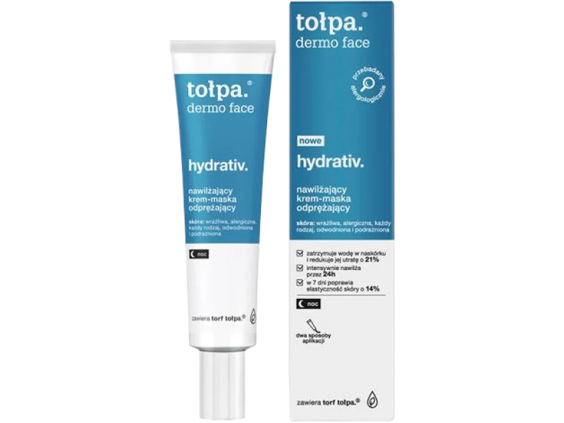 TOŁPA DERMO FACE HYDRATIV nawilżający krem-maska odprężający