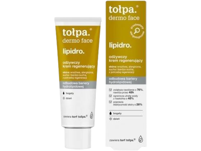 Tołpa Dermo Face Lipidro odżywczy regenerujący, krem