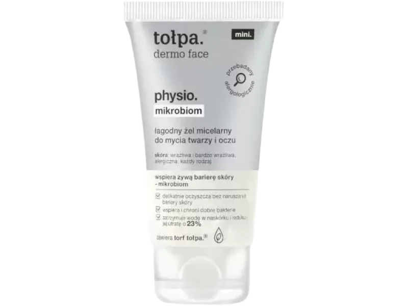Tołpa Dermo Face Physio. mikrobiom łagodny żel micelarny do mycia twarzy i oczu
