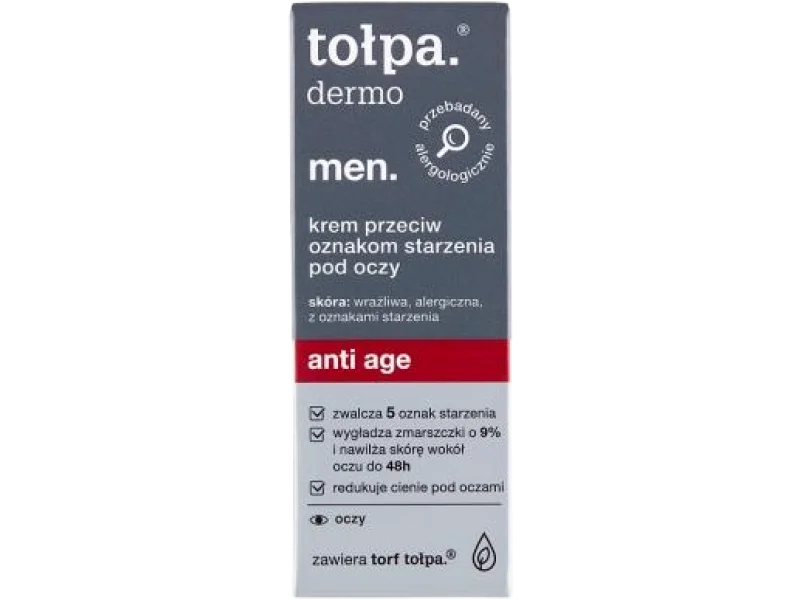 Tołpa Dermo Men Anti Age przeciw oznakom starzenia pod oczy, krem