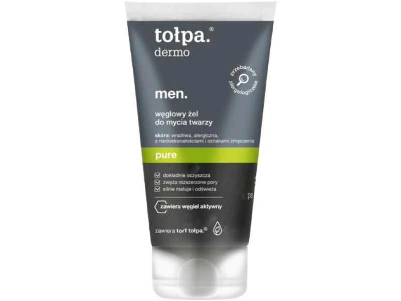 Tołpa Dermo Men Pure węglowy żel do mycia twarzy