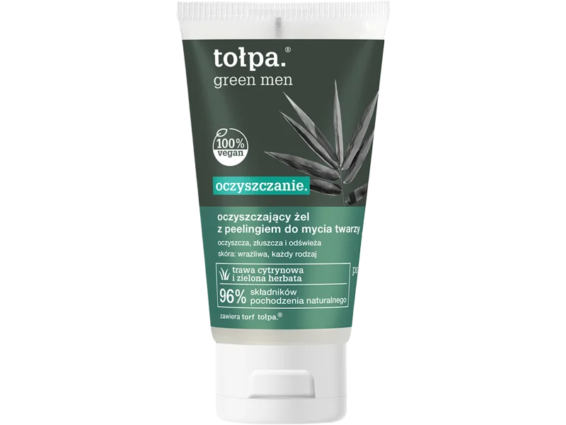 Tołpa Green Men oczyszczający żel-peeling do mycia twarzy