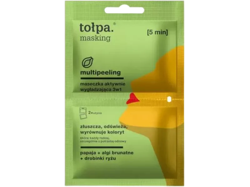 Tołpa Masking maseczka aktywnie wygładzająca 3w1 – multipeeling, maska