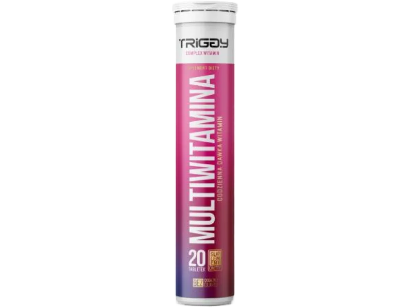 Triggy Multiwitamina, smak truskawkowy, tabletki musujące