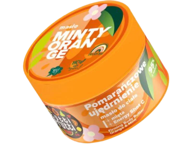 Tutti Frutti ujędrniające masło do ciała pomarańcza + mięta + Energy Shot C