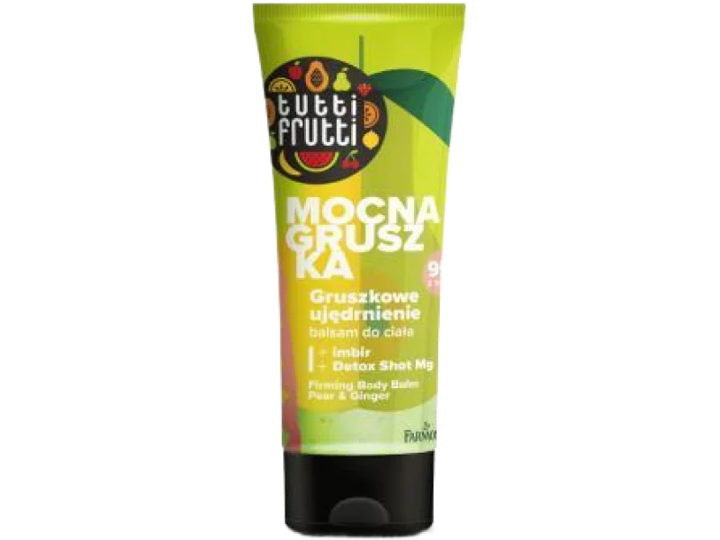 Tutti Frutti ujędrniający balsam do ciała gruszka i imbir + detox shot Mg