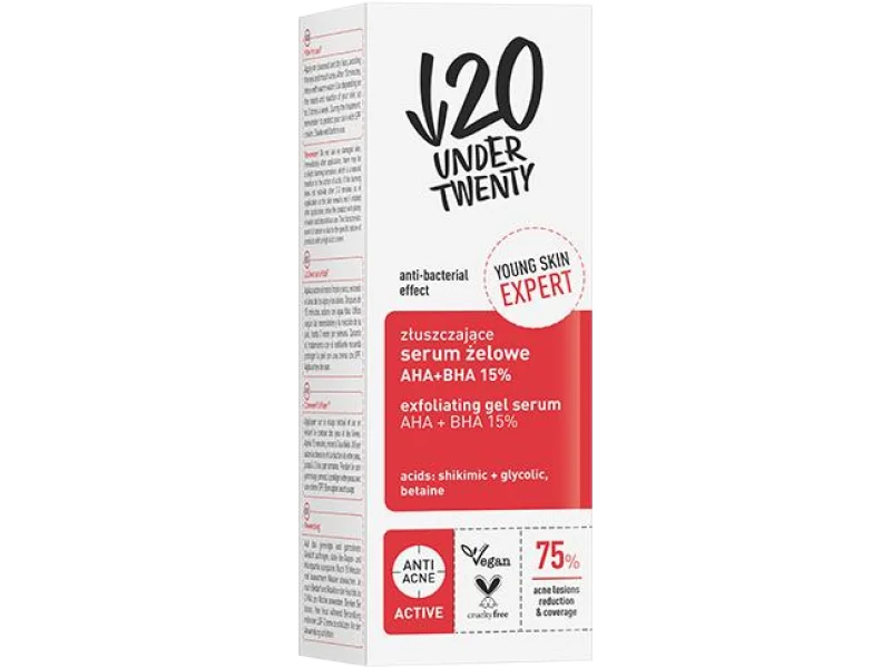 Under Twenty złuszczające serum żelowe AHA+BHA