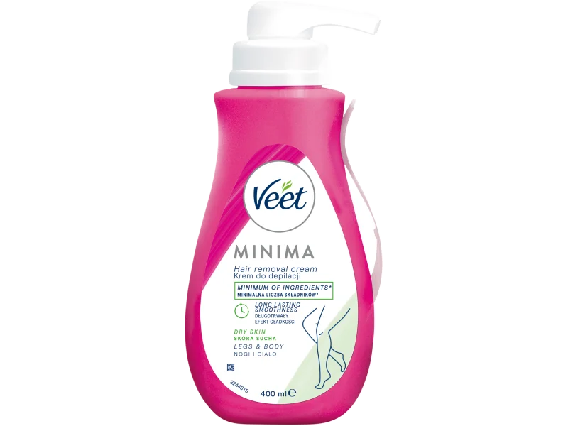 Veet Minima Silk&Fresh do depilacji dla skóry suchej, krem