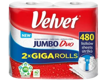 Zdjęcie produktu Velvet Jumbo Duo ręcznik papierowy, ręczniki