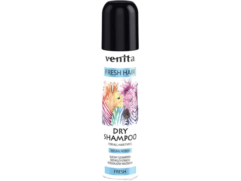 Venita Fresh Hair Dry Shampoo suchy szampon do wszystkich rodzajów włosów Fresh, aerozol