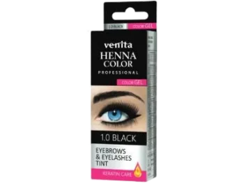 Zdjęcie produktu Venita Henna Color, henna do brwi i rzęs, 1.0 Black, żel