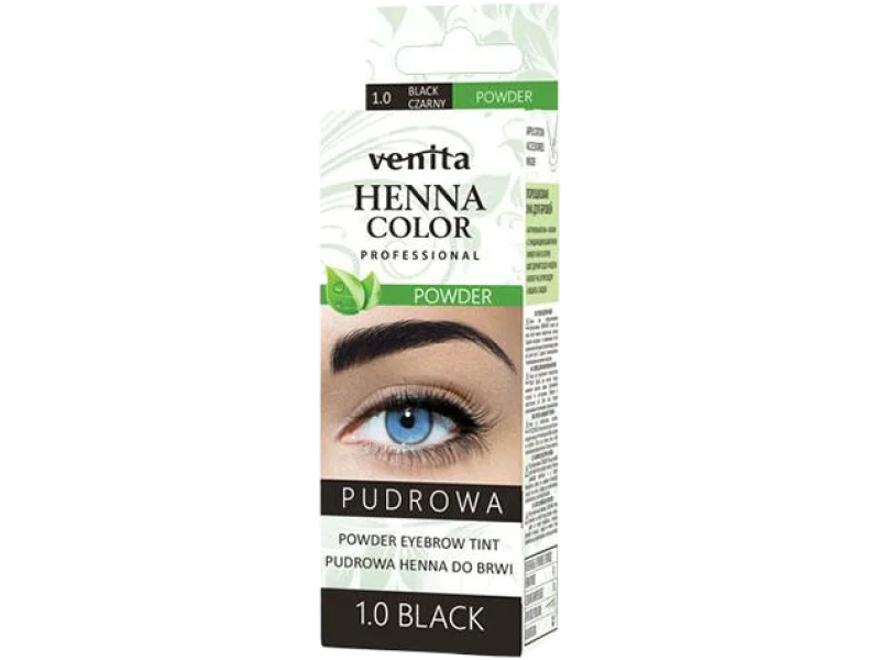 VENITA Henna do brwi pudrowa 1.0 czarny, proszek