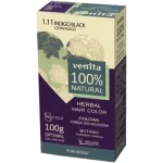 Venita Herbal Hair Color, ziołowa farba do włosów, 1.11 Czerń Indygo, proszek
