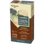 Venita Herbal Hair Color, ziołowa farba do włosów, 4.0 brąz, proszek