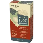Venita Herbal Hair Color, ziołowa farba do włosów, 6.46 Chna, proszek