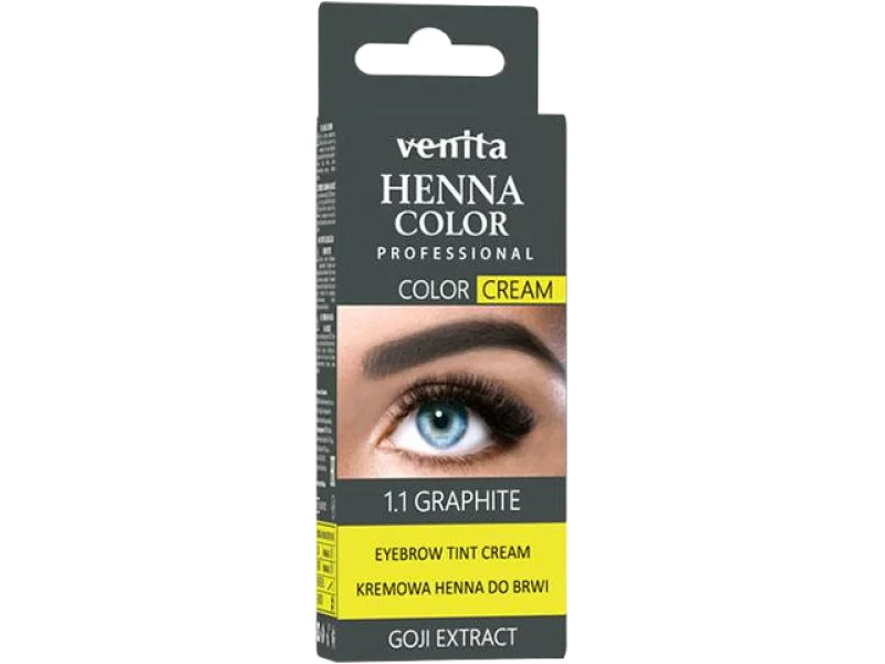 VENITA Kremowa henna do brwi, 1.1 grafit