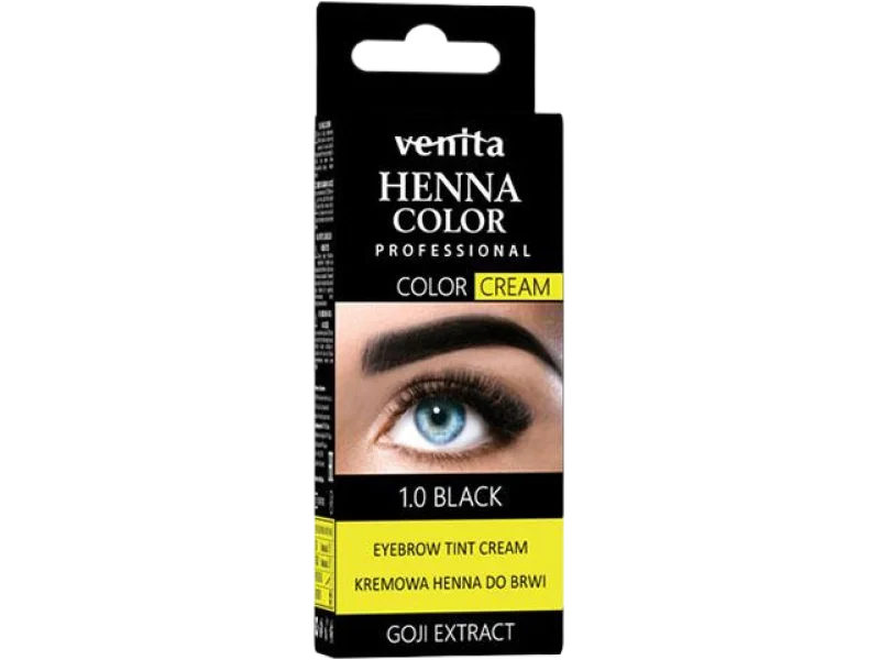 VENITA Kremowa henna do brwi, czarna