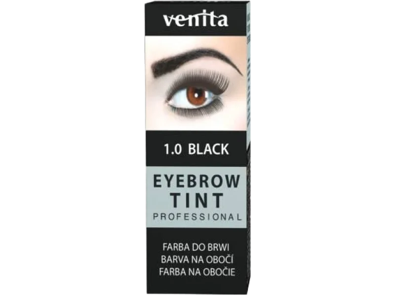 Venita Professional Eyebrow Tint, 1.0 black, farba