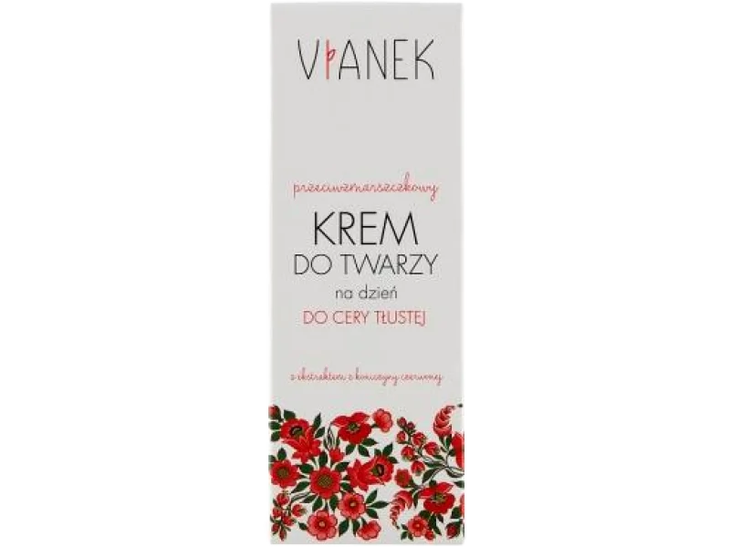 VIANEK Przeciwzmarszczkowy krem do twarzy na dzień, cera tłusta