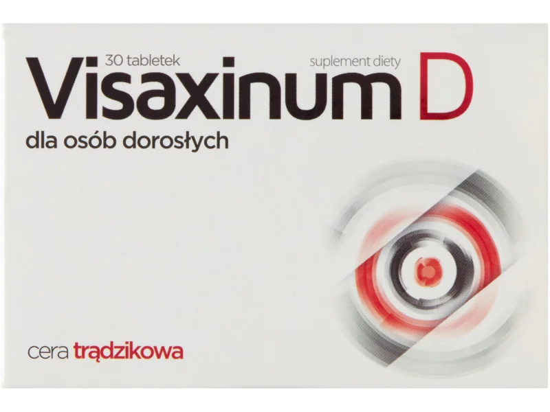 Visaxinum D dla osób dorosłych z cerą trądzikową, tabletki powlekane