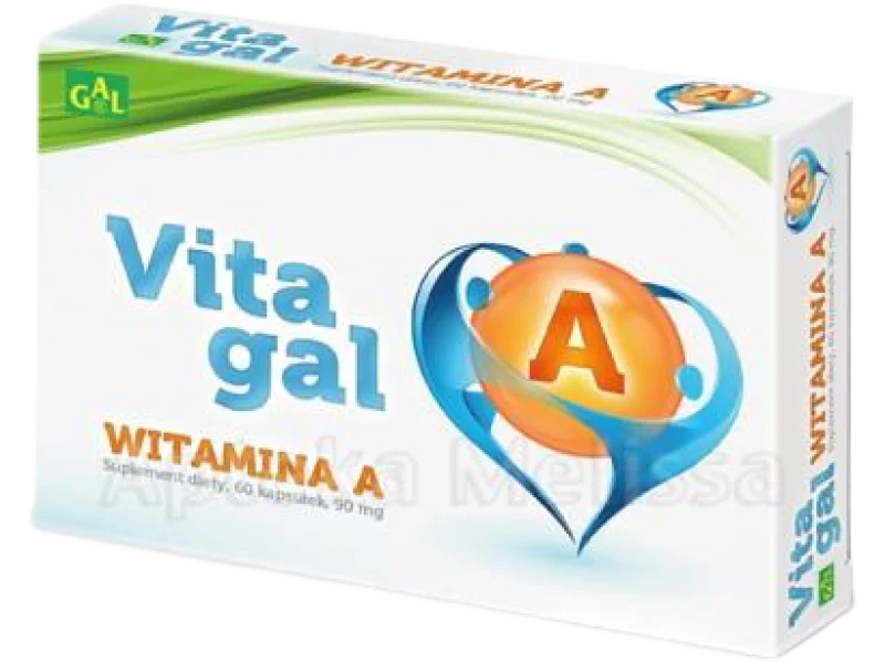 VITAGAL Witamina A, kapsułki miękkie, 800 µg