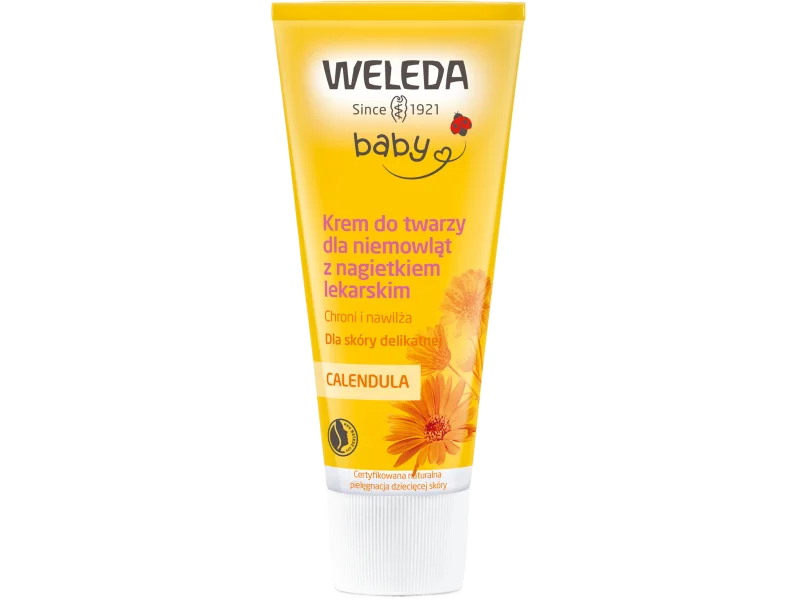 WELEDA CALENDULA krem do twarzy dla niemowląt i dzieci z nagietkiem lekarskim