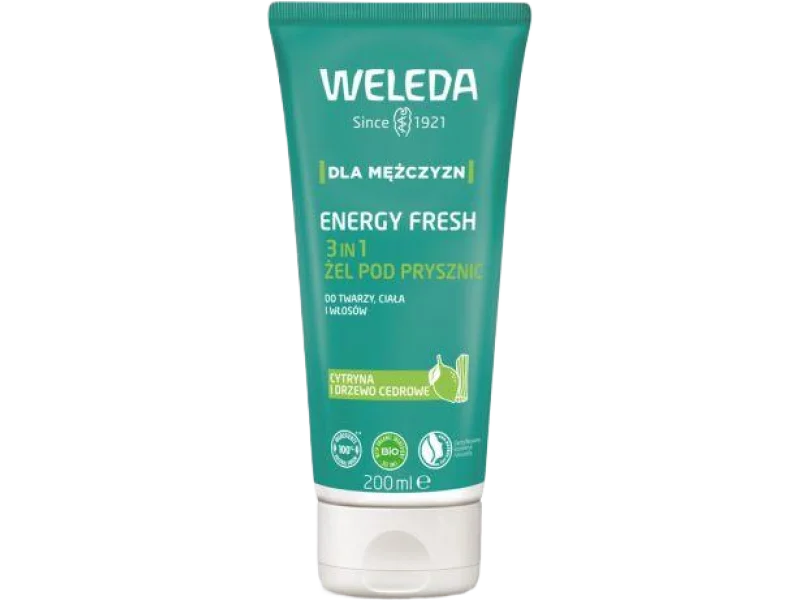 WELEDA Energy Fresh 3 in 1 żel pod prysznic dla mężczyzn