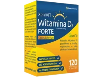 Zdjęcie produktu XeniVIT, witamina D3 Forte, kapsułki miękkie, 4000 j.m.