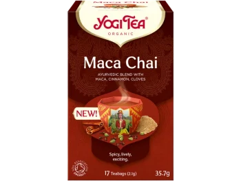 Zdjęcie produktu Yogi Tea Ajurwedyjska herbata z maca, cynamonem, goździkami Maca Chai, zioła do zaparzania