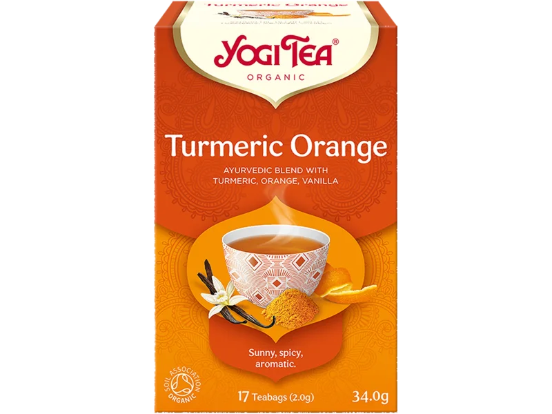 Yogi Tea Organic turmeric orange kurkuma pomarańcza BIO, herbata ziołowa
