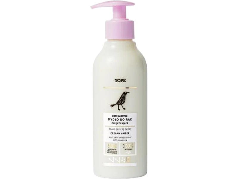 YOPE Creamy Amber kremowe mydło do rąk zmiękczające, płyn