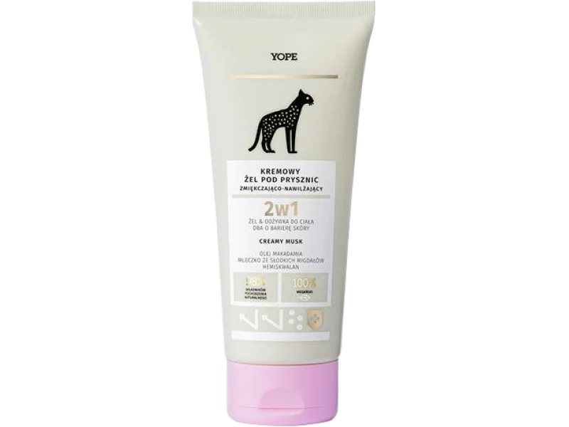 YOPE Creamy Musk kremowy żel pod prysznic zmiękczająco-nawilżający