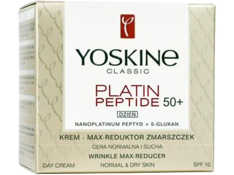 Yoskine Classic Platin peptide 50+ max – reduktor zmarszczek na dzień skóra normalna i sucha, krem