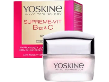 Zdjęcie produktu YOSKINE Supreme-Vit B12 + C naprawczy krem silnie przeciwzmarszczkowy do twarzy na noc 60+