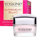 YOSKINE Supreme-Vit B12 + C wypełniający silnie przeciwzmarszczkowy do twarzy na dzień 60+, krem
