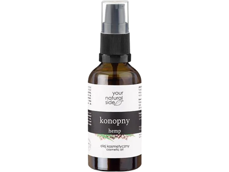Your Natural Side Konopny 100% naturalny do twarzy, ciała i włosów, olej