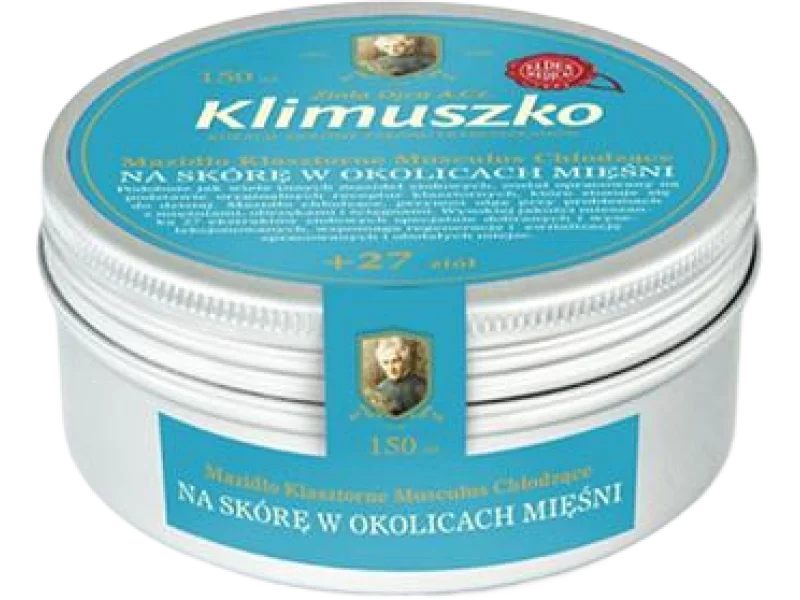 Zioła Ojca Klimuszko Mazidło Klasztorne Musculus chłodzące na skórę w okolicach mięśni, żel na skórę
