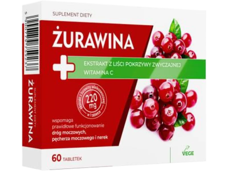 Żurawina, tabletki
