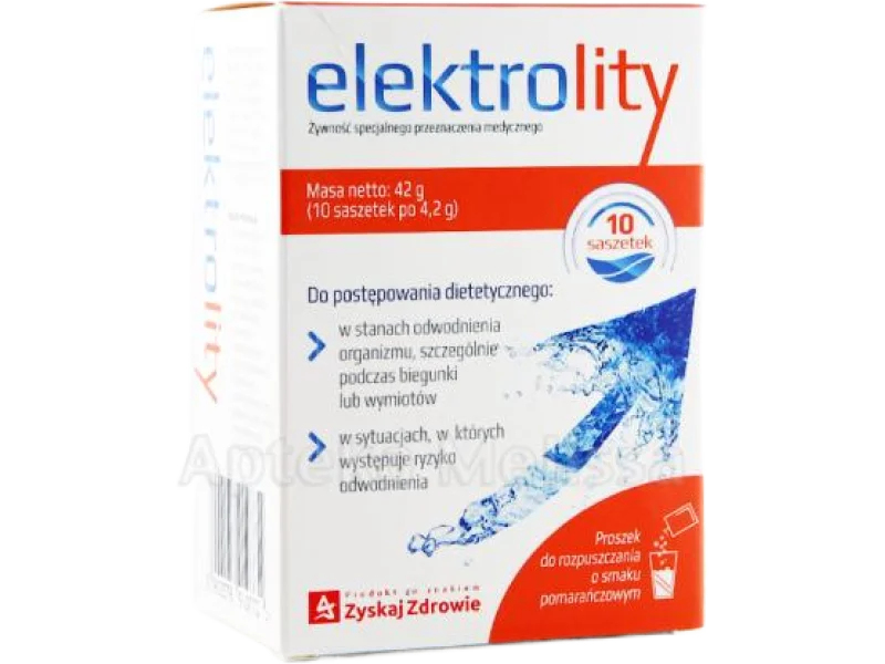 ZYSKAJ ZDROWIE Elektrolity, proszek do sporządzania roztworu doustnego