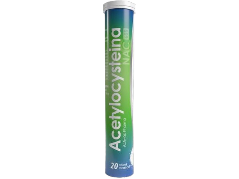 Acetylocysteina na przeziębienie, smak cytrynowy, tabletki musujące, 600 mg