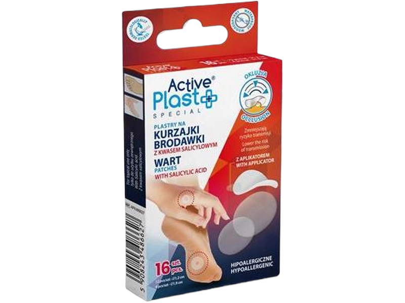Active Plast Plastry na kurzajki i brodawki, 35-40%