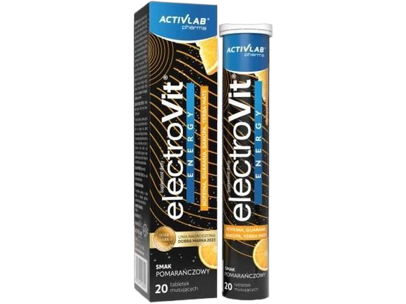 Activlab Pharma ElectroVit Energy, smak pomarańczowy, tabletki musujące