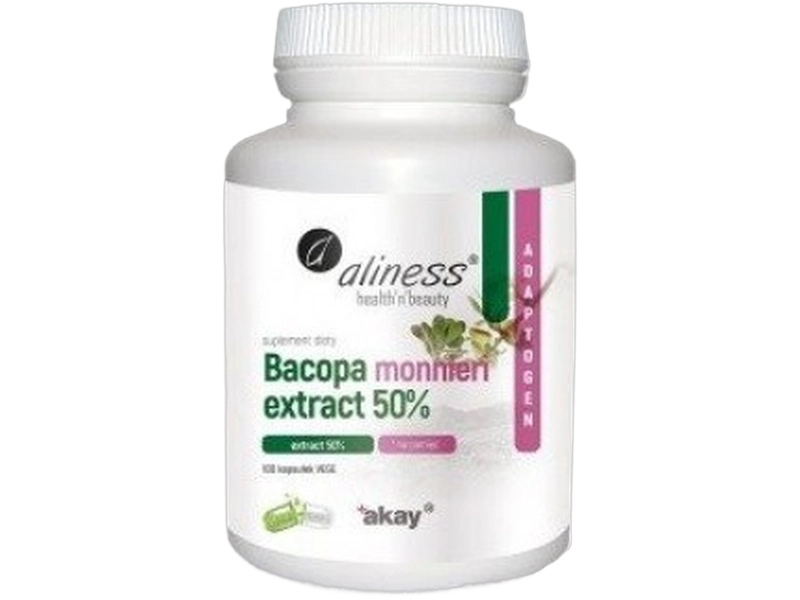 Aliness Brahmi bacopa monnieri ekstrakt, kapsułki, 500 mg