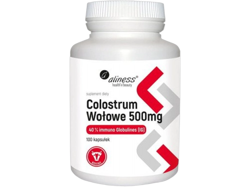 Aliness Colostrum wołowe, kapsułki, 500 mg