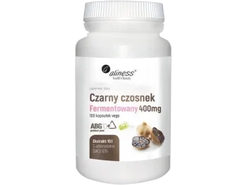 Zdjęcie produktu Aliness Czarny czosnek fermentowany ABG10+, kapsułki