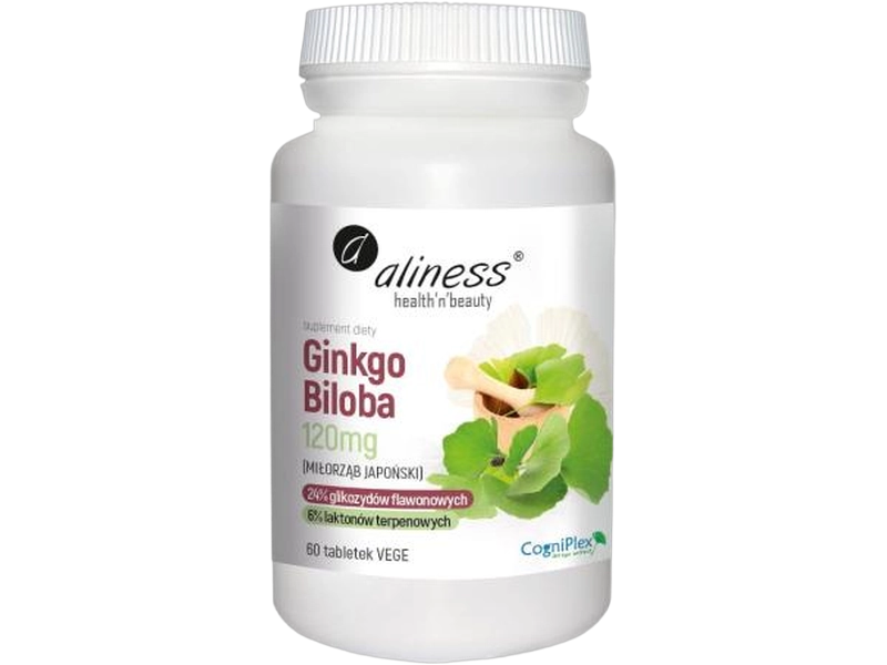 Aliness Ginkgo biloba, tabletki, 120 mg