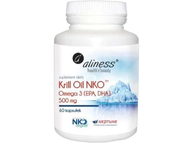 Aliness Krill oil NKO Omega 3, kapsułki miękkie