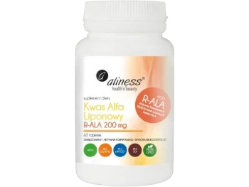 Aliness Kwas alfa liponowy R-ALA, tabletki, 200 mg