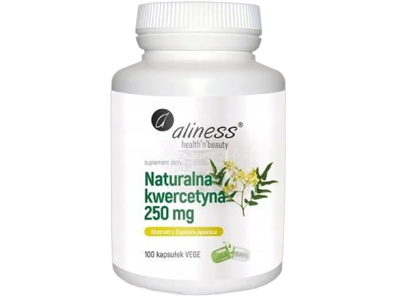 Aliness Naturalna kwercetyna, kapsułki, 250 mg