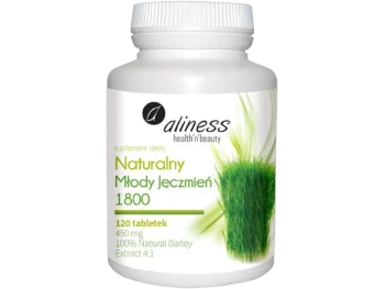Zdjęcie produktu Aliness naturalny młody jęczmień, tabletki, 450 mg